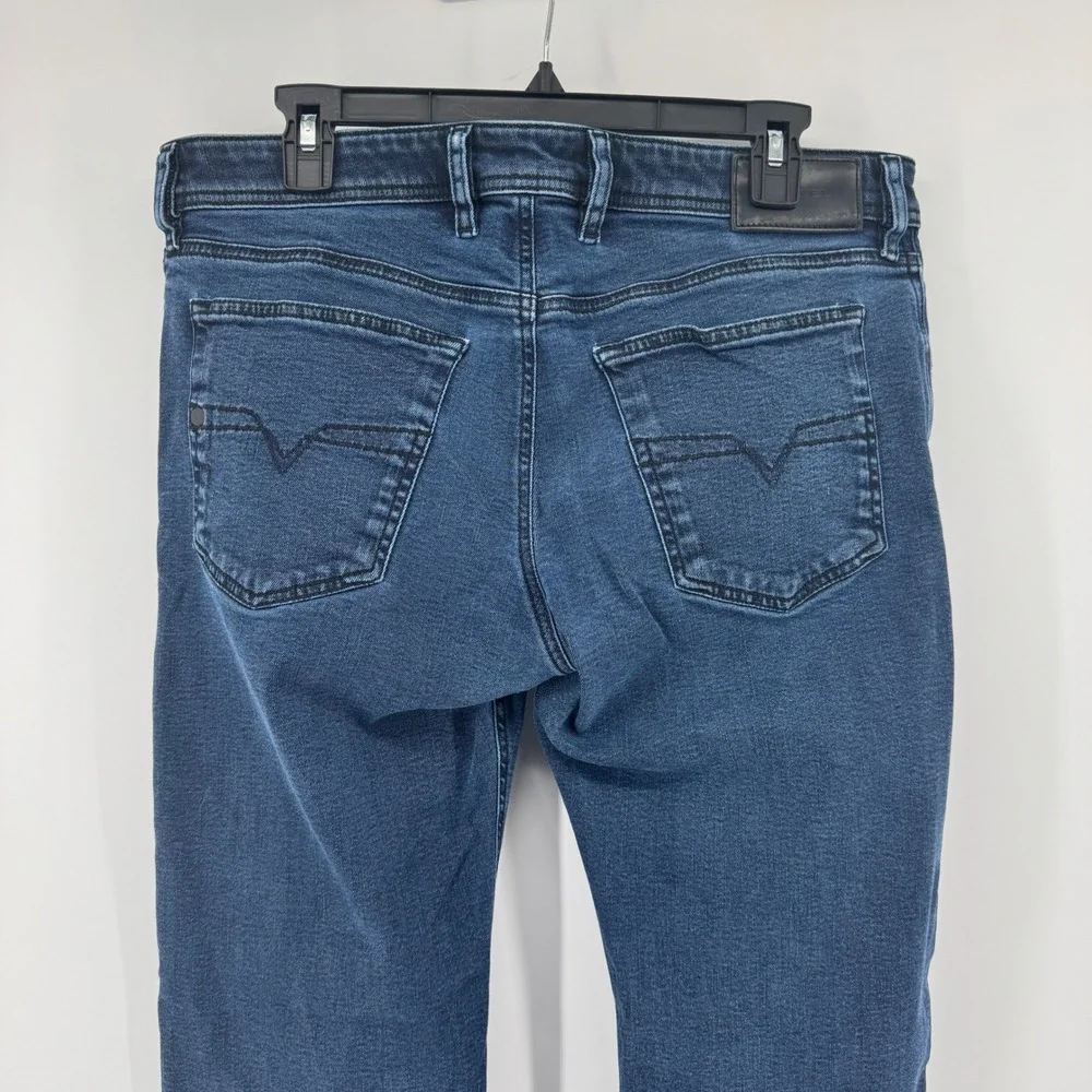 Diesel Waykee Regular Straight Jeans Men Dark Wash Size 33W 32L‎